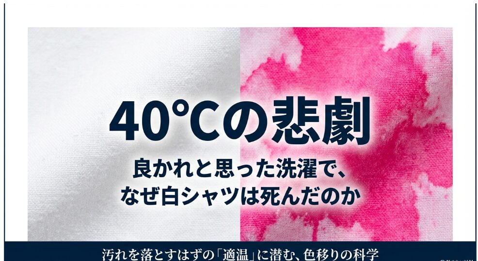 40度の温水洗濯でなぜ色落ち