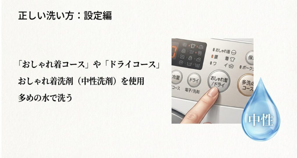 「ドライコース」や「手洗いコース」の科学