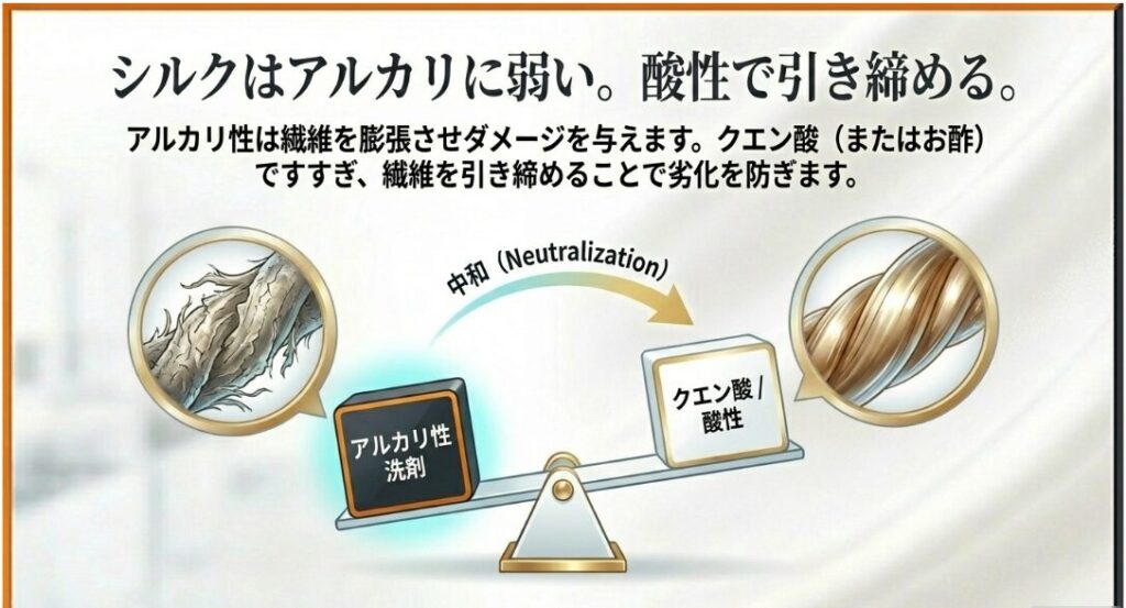 洗剤による加水分解