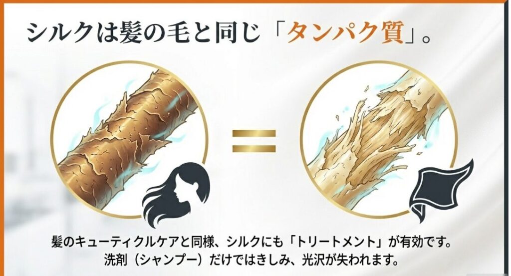 シルクはタンパク質