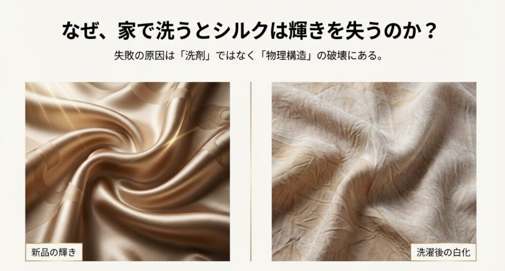 シルクスカーフの洗濯失敗を防ぐ