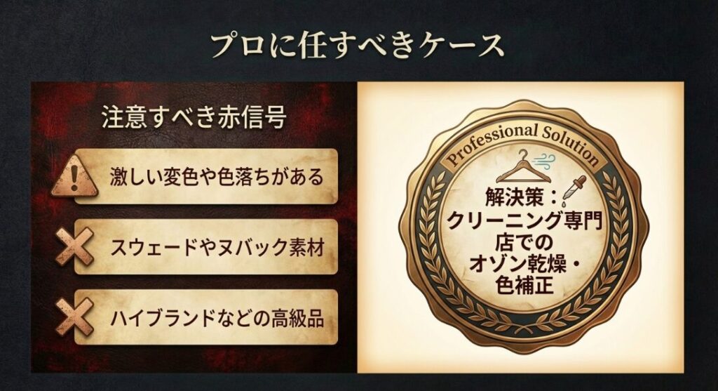 失敗した革ジャンを救うプロの修理技術