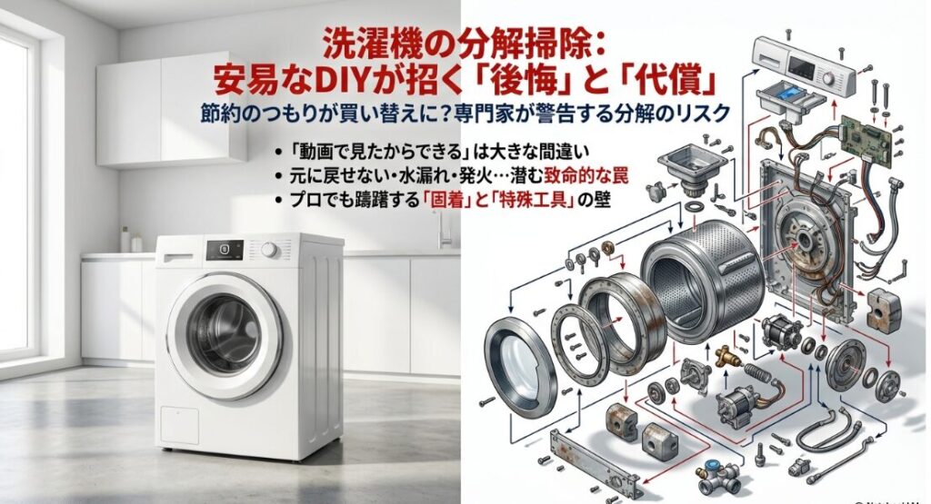 洗濯機を自力で分解