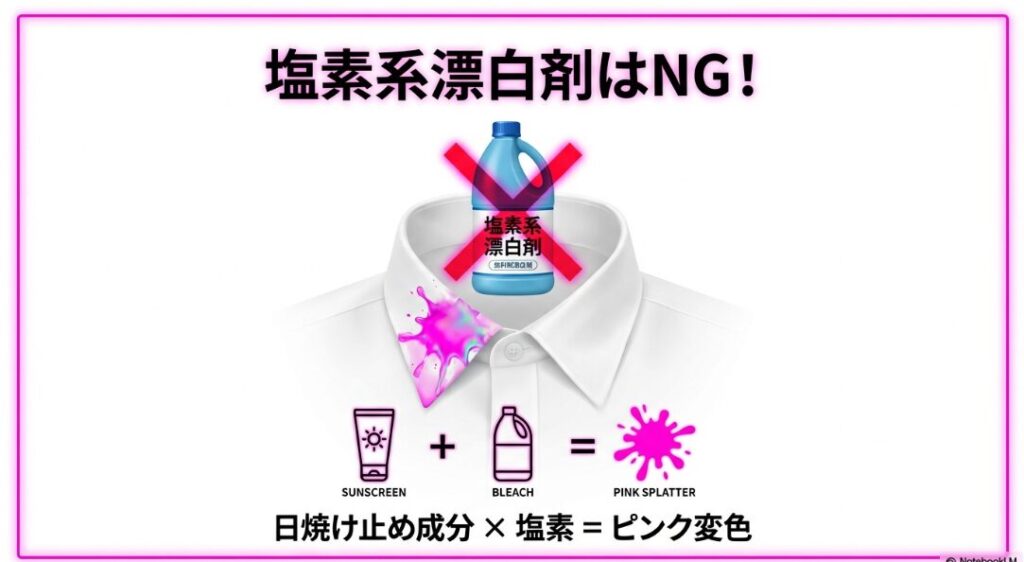 白いシャツを襲うピンク色の変色に隠された科学