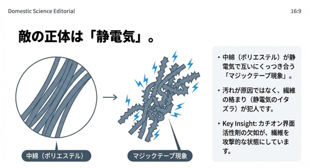 繊維の水素結合ロック