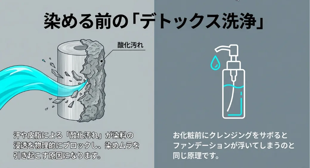 40℃〜60℃の温水で繊維の「扉」をこじ開ける