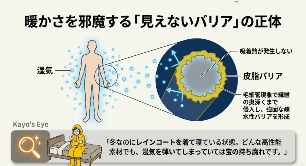 40度のぬるま湯で洗えばあの暖かさが100%復活する
