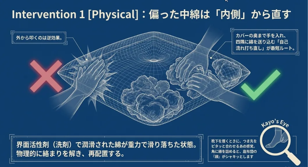 「吊るし干し」が失敗の主犯！重力を分散させて乾かす水平乾燥の鉄則