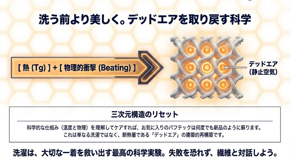 「洗う前より美しく」を実現する繊維との対話を楽しもう