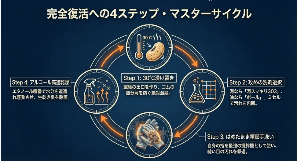お気に入りの軍手を「育てる」メンテナンスで作業を快適に