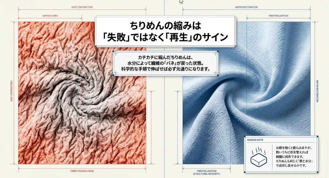 ちりめんの洗濯方法