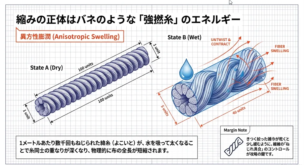 ちりめんは「測る・洗う・伸ばす」で新品の風合いに戻る