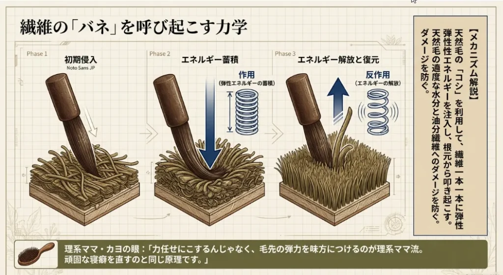 コーデュロイ復活の正解は「毛先のコシ」で選ぶブラシです