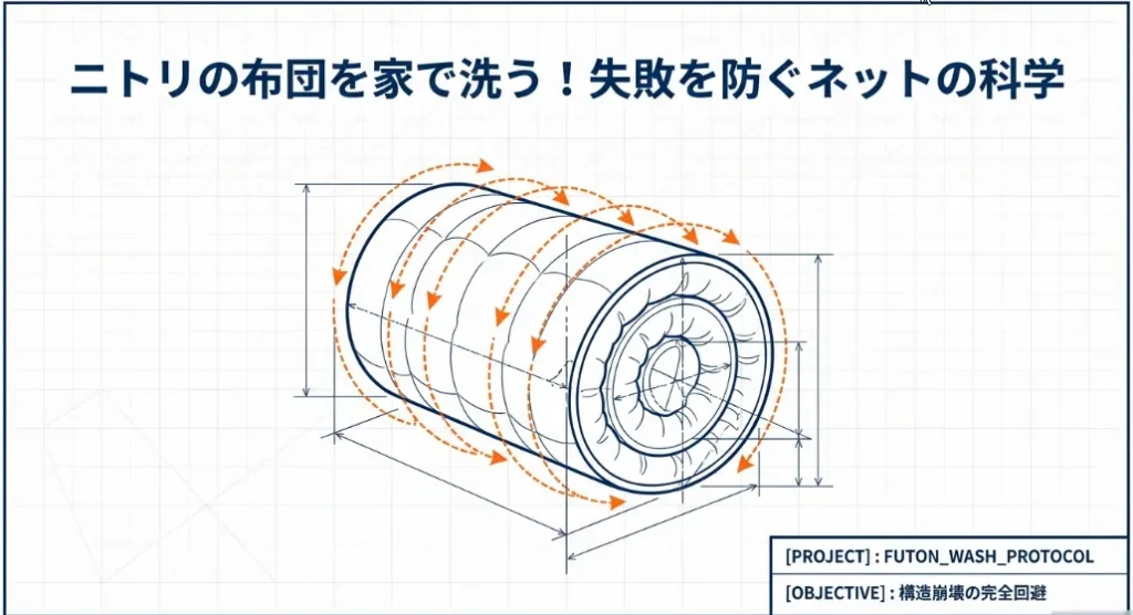 ニトリそのまま使える掛け布団を洗濯！