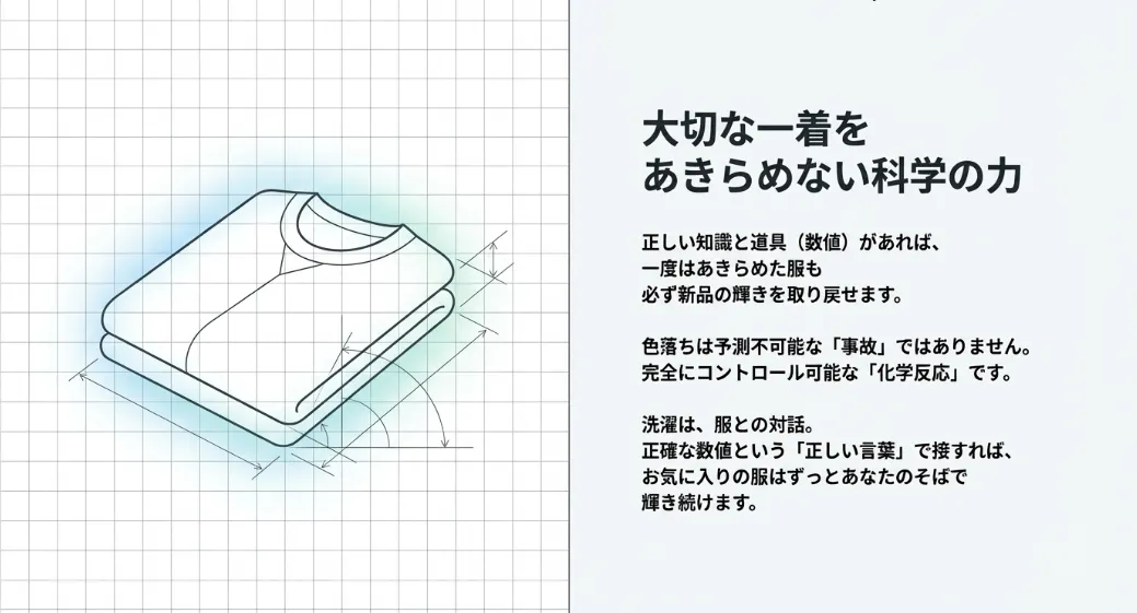 大切な一着をあきらめない！科学の力で清潔感は取り戻せる