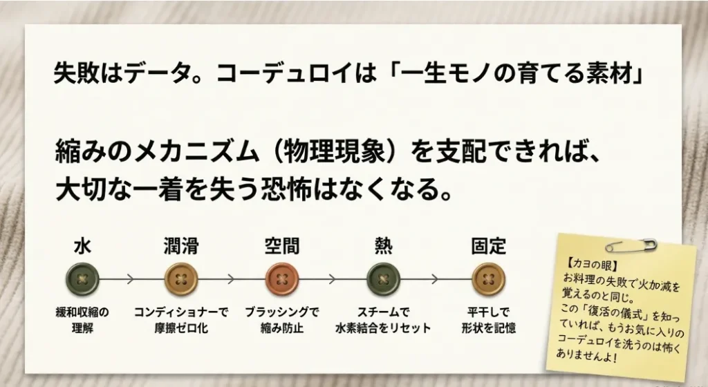 失敗は最高のデータ！お気に入りの一着を科学で救い出そう