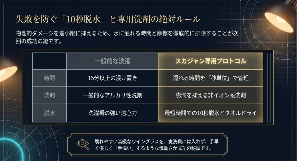 失敗をゼロにする！プロも実践する「10秒脱水」と「平干し」術