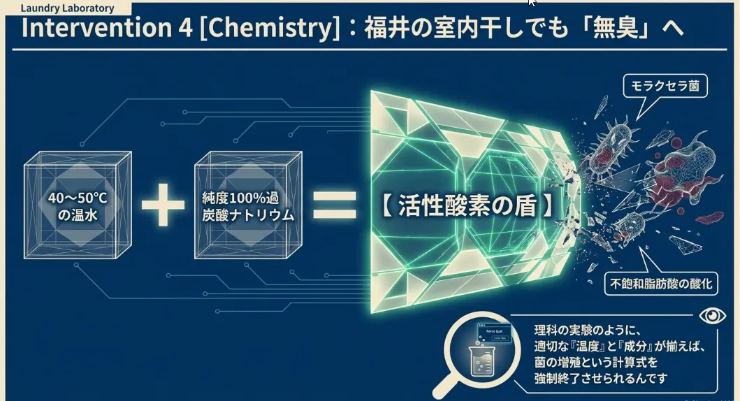 室内干し派の福井ママ必見！30分の浸け置きが「無臭」を約束する