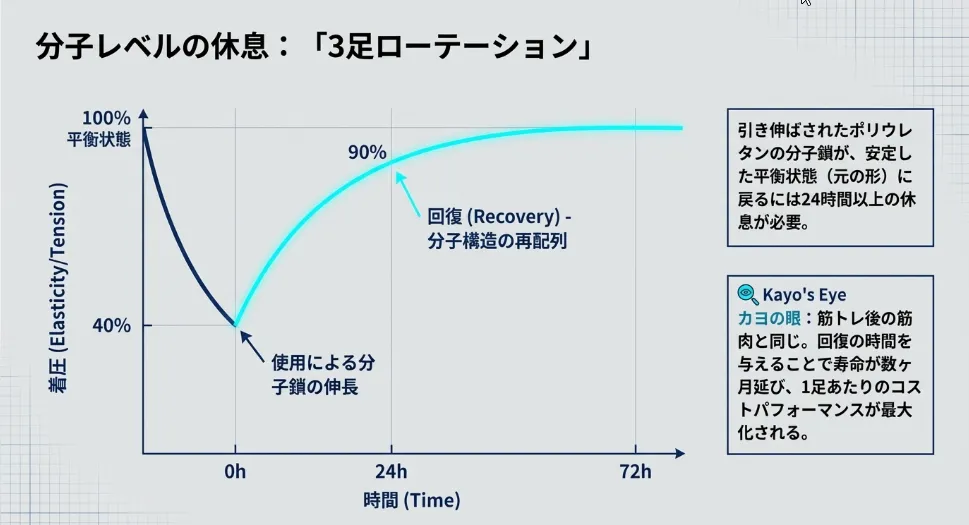 寿命を数倍に延ばす！「3足ローテーション」と分子の休息