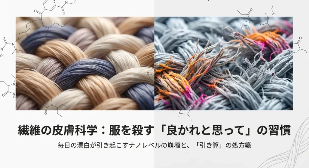 毎日の漂白剤は「終わりのない攻撃」！服の寿命を縮める理由