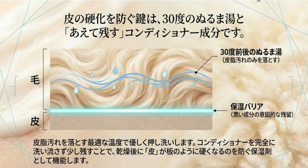水の温度が鍵！繊維がリラックスする「ぬるま湯」の力