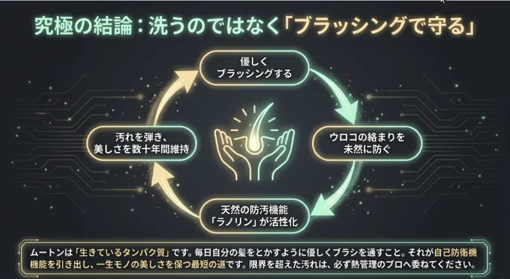 汚れは「洗う」のではなく「ブラッシング」で未然に防ぐ