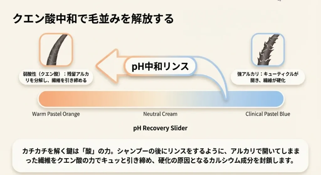 絶望からの生還！クエン酸でpH値を「中和」して質感を戻す