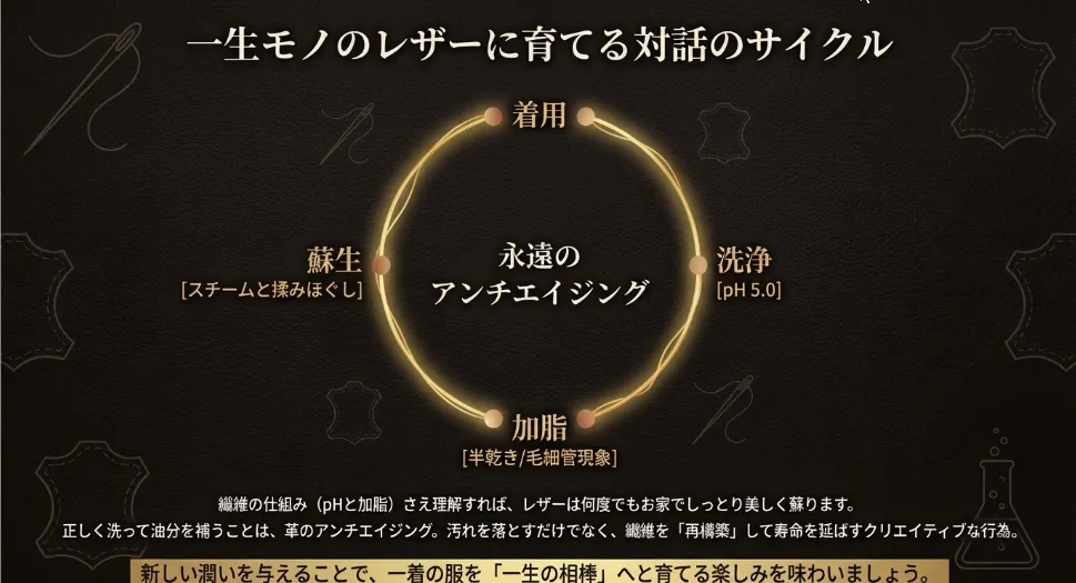 繊維の仕組みを知れば、レザーは一生モノの相棒に変わる