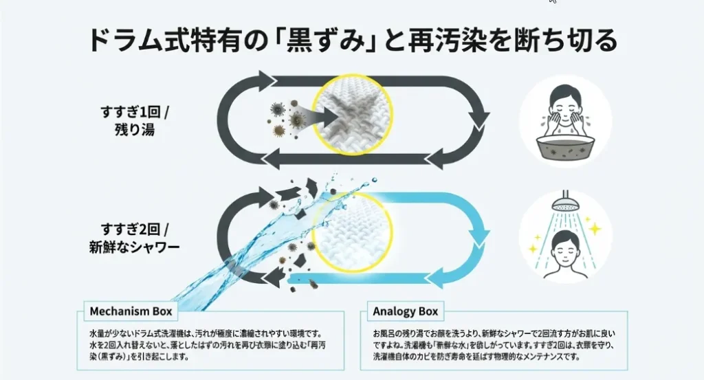 繊維の奥までリセット！黒ずみとニオイを完全に断つ秘訣