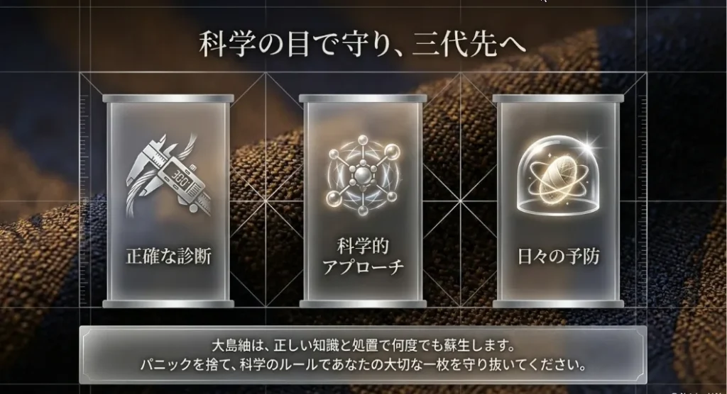 諦める前に試して！理系ママが寄り添う大島紬リセット術のまとめ